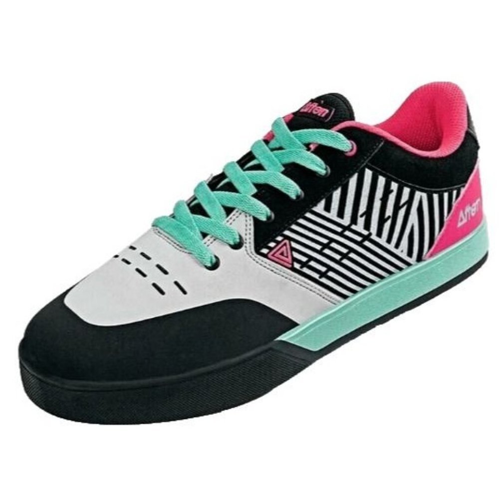 Men's Athletic Shoes - Black, White, Pink, and Green